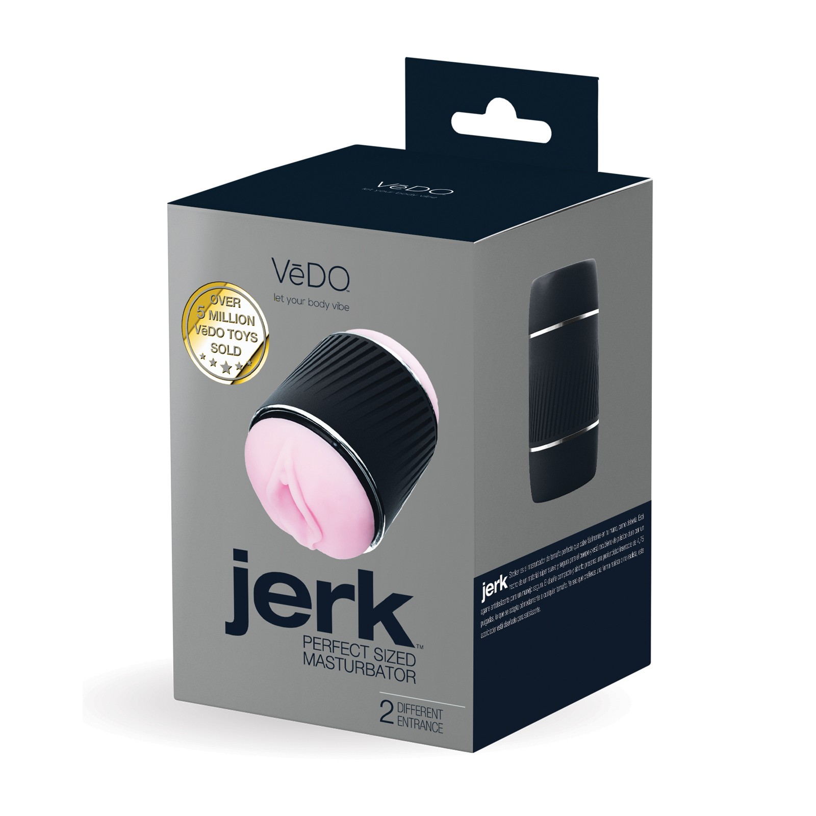 VeDO Jerk Masturbation Sleeve Black Pink Pleasure