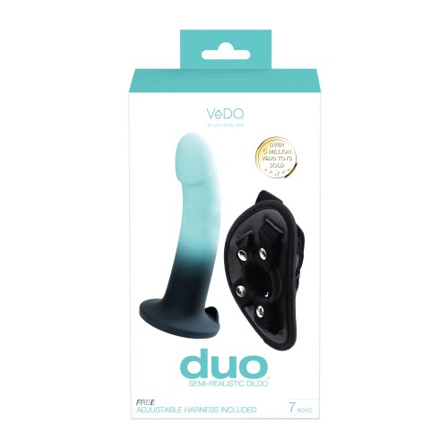 Dildo de Silicona VeDO Duo con Arnés para Diversión Máxima