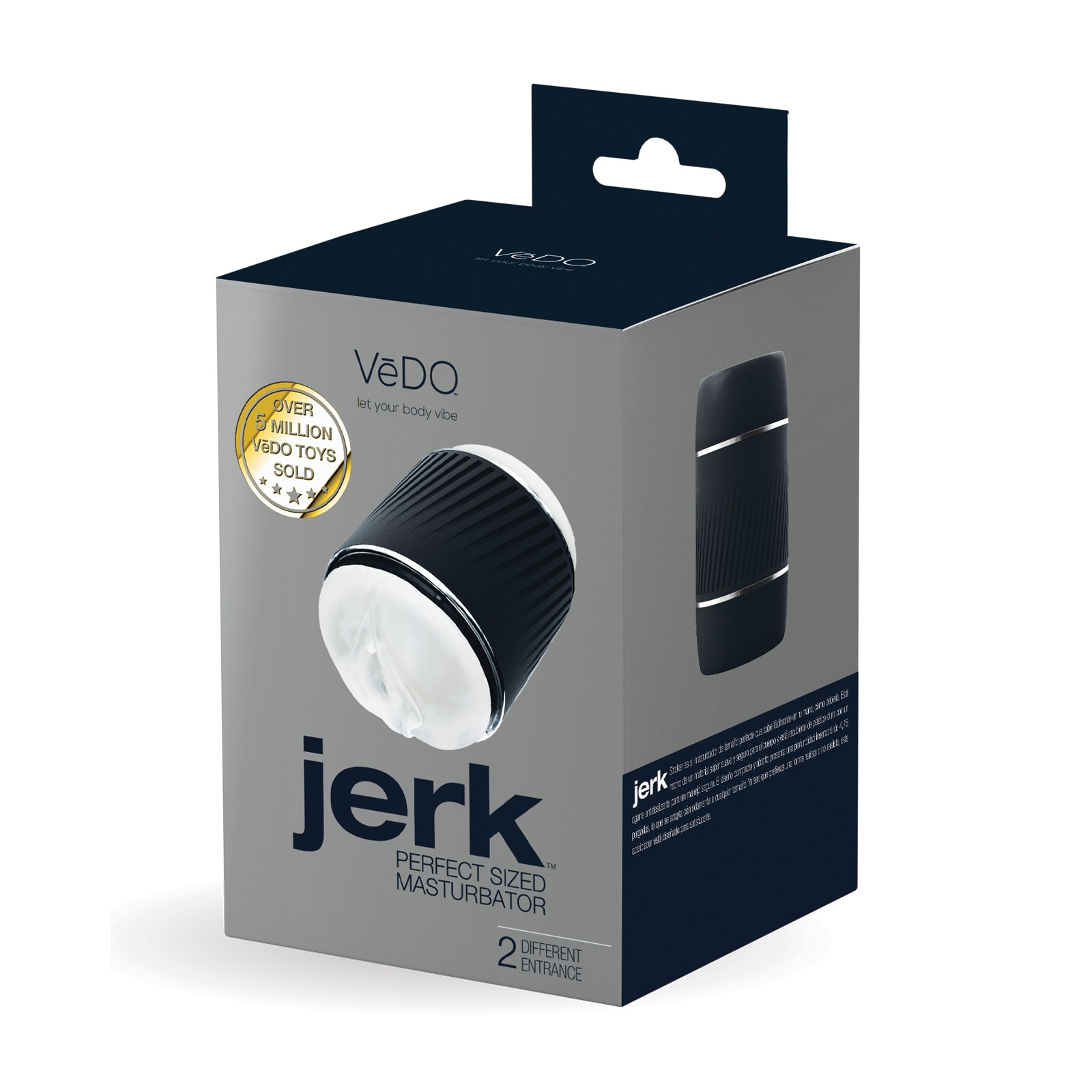 VeDO Jerk Masturbation Sleeve - Black/Clear