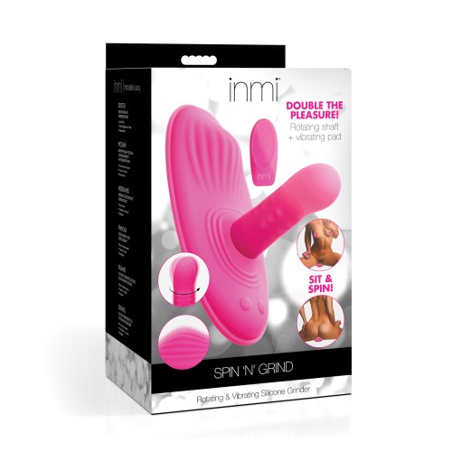 Inmi Spin N' Grind - Grinder Rotatorio y Vibrante para Diversión Definitiva