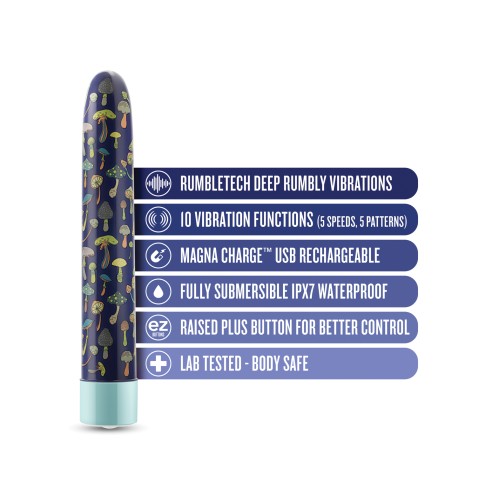 Vibrador Recargable Dreamscape de 7 Pulgadas - Azul