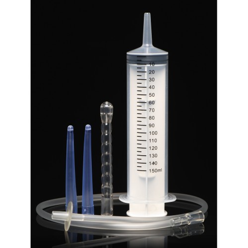 Cleanstream Enema Syringe with Attachments for Hygiene