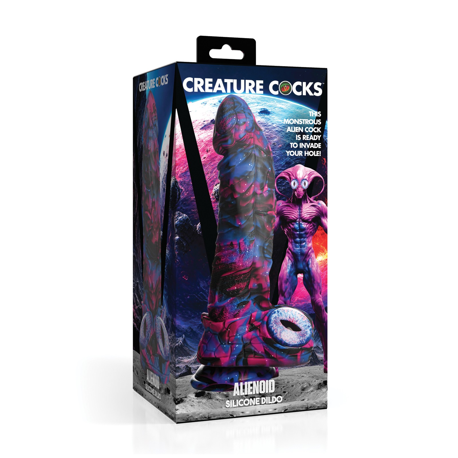 Creature Cocks Alienoid Silicone Dildo Multicolor