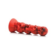 Dildo de Silicona Doom Creature Cocks Rojo/Negro para Juego de Fantasía