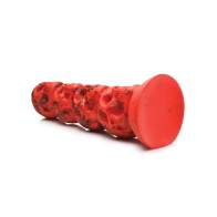 Dildo de Silicona Doom Creature Cocks Rojo/Negro para Juego de Fantasía