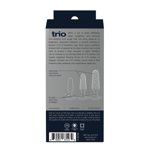 VeDO Trio Anal Plug Set for Preferred Exploration