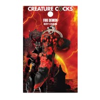 Creature Cocks Fire Demon Keychain Red/Black