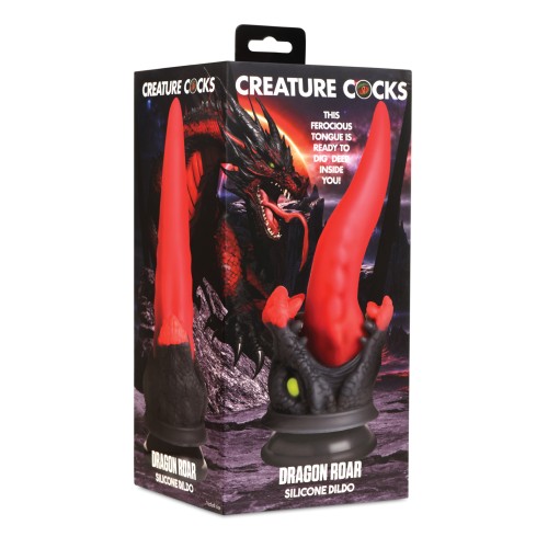 Creature Cocks Dragon Roar Dildo Red