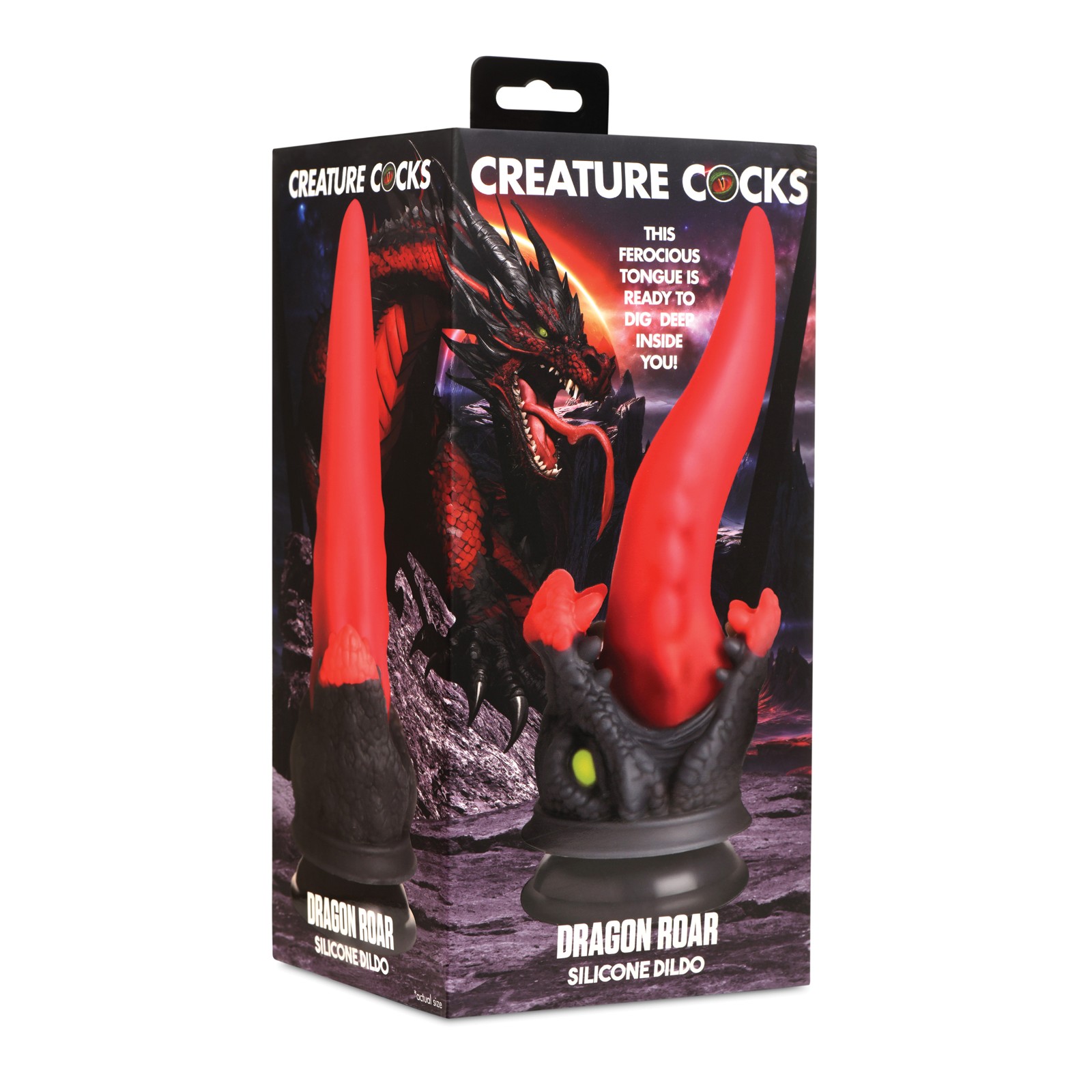 Creature Cocks Dragon Roar Dildo Red