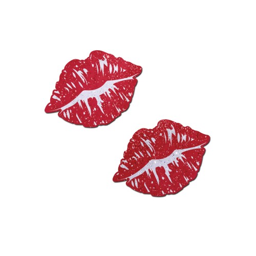 Pasties de Besitos Kissing Lips Brillantes para la Intimidad