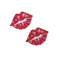 Pasties de Besitos Kissing Lips Brillantes para la Intimidad