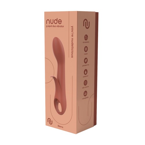 Vibrador Doble G-Spot Sierra Recargable NUDE Durazno