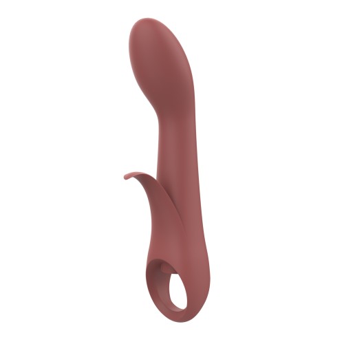 NUDE Sierra Rechargeable G-Spot Duo Vibrator Peach