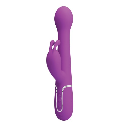 Pretty Love Thrusting Rabbit Vibrator - Fuchsia