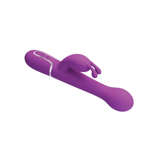 Pretty Love Thrusting Rabbit Vibrator - Fuchsia