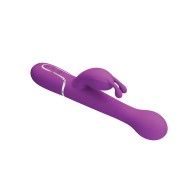 Pretty Love Thrusting Rabbit Vibrator - Fuchsia