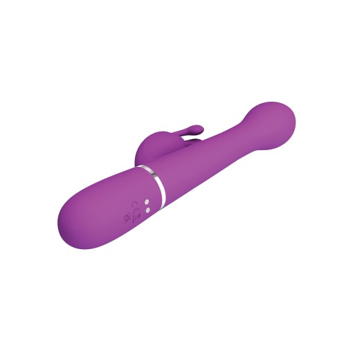 Pretty Love Thrusting Rabbit Vibrator - Fuchsia