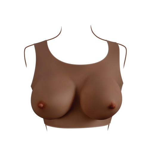 Gender X D-Cup Realistic Breast Plate Dark