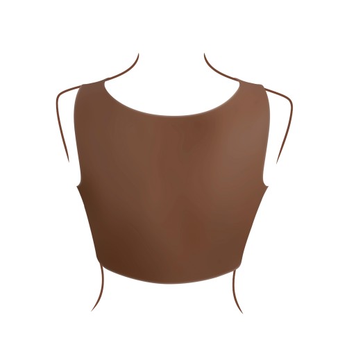 Gender X D-Cup Realistic Breast Plate Dark