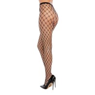 Double Knitted Fence Net Pantyhose - Stylish Elegance