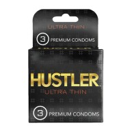 Hustler Ultra Thin Premium Condoms - Pack of 3