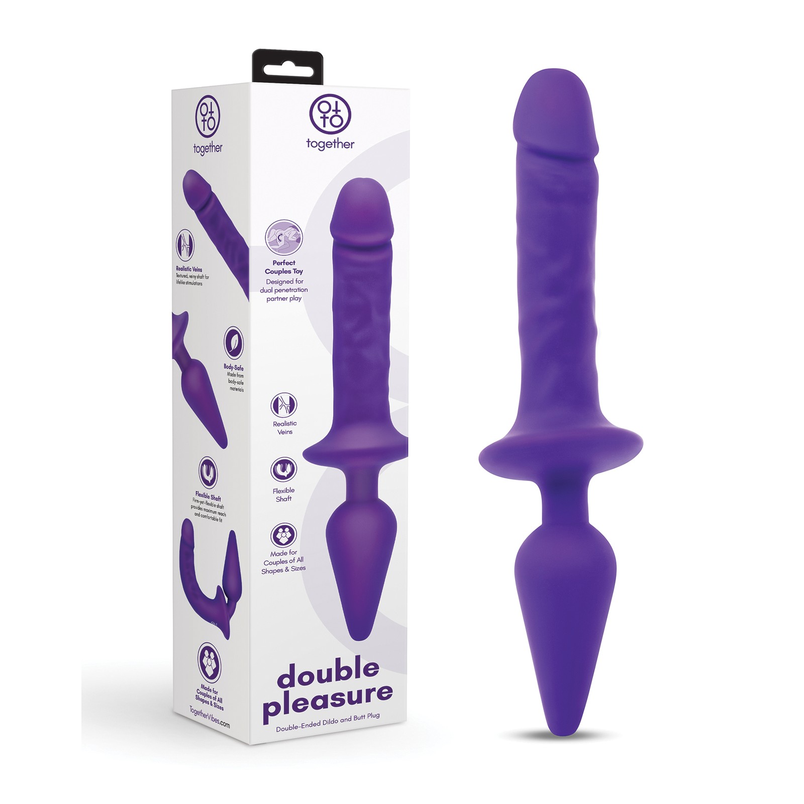 Together Double Pleasure Dildo and Butt Plug