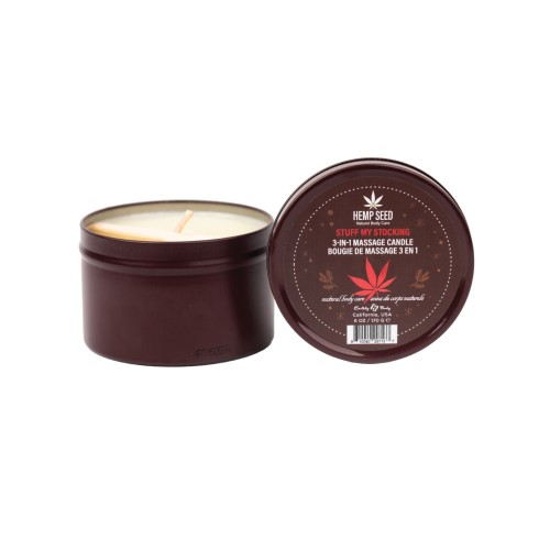 Earthly Body Holiday Candle for Relaxing Massage