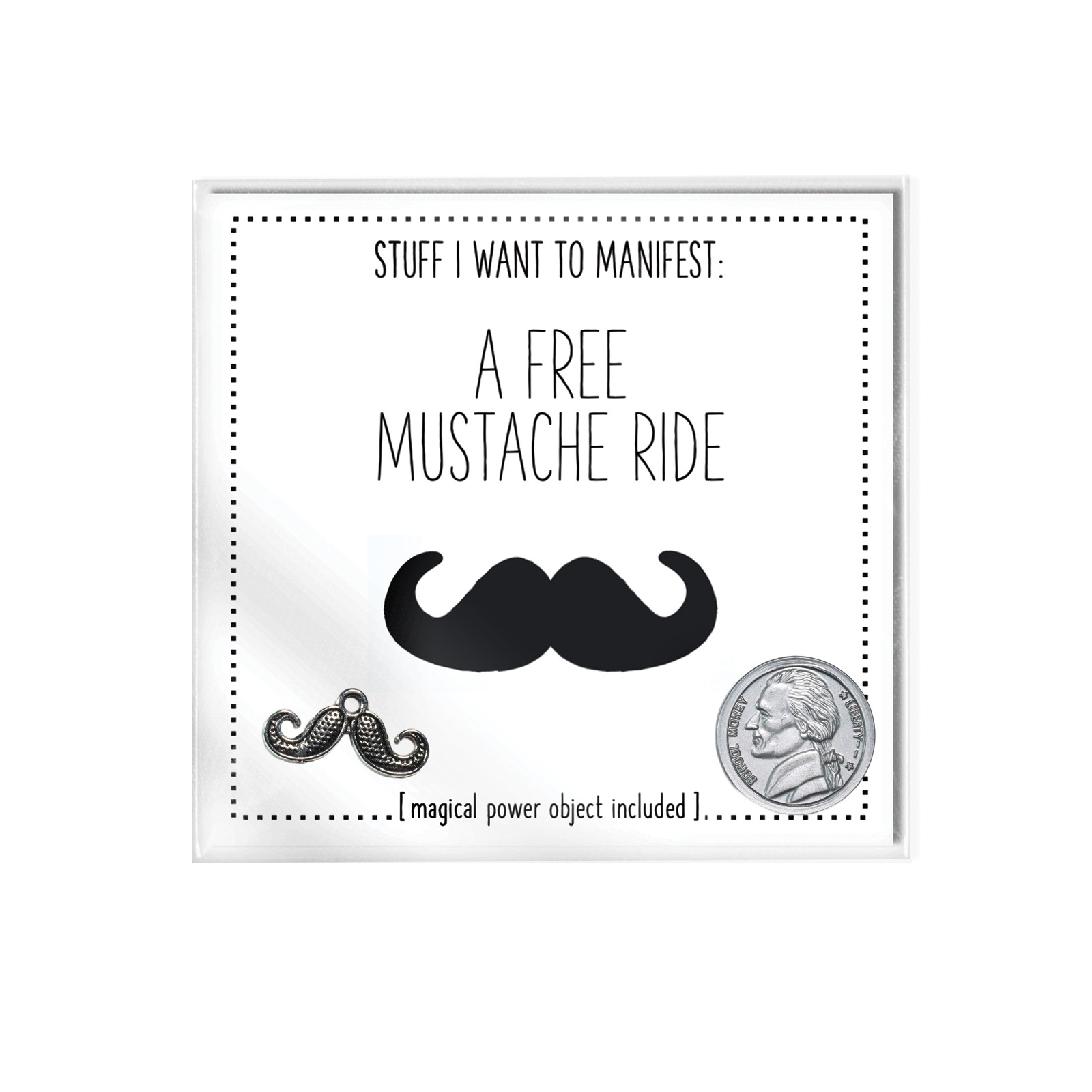 Tarjeta Mini y Encanto Warm Human A Free Mustache Ride