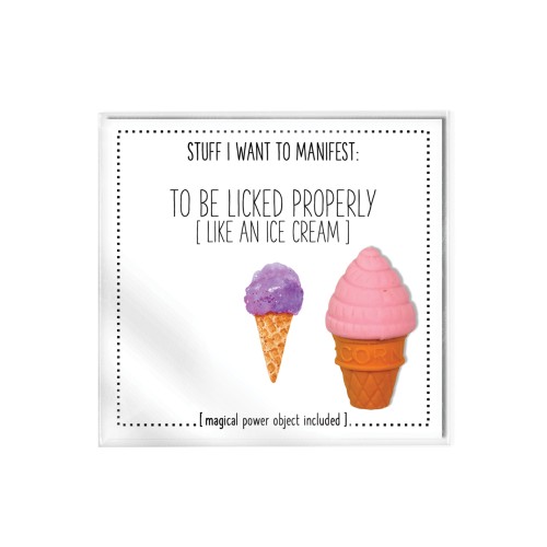 Warm Human To Be Licked Properly Card & Charm