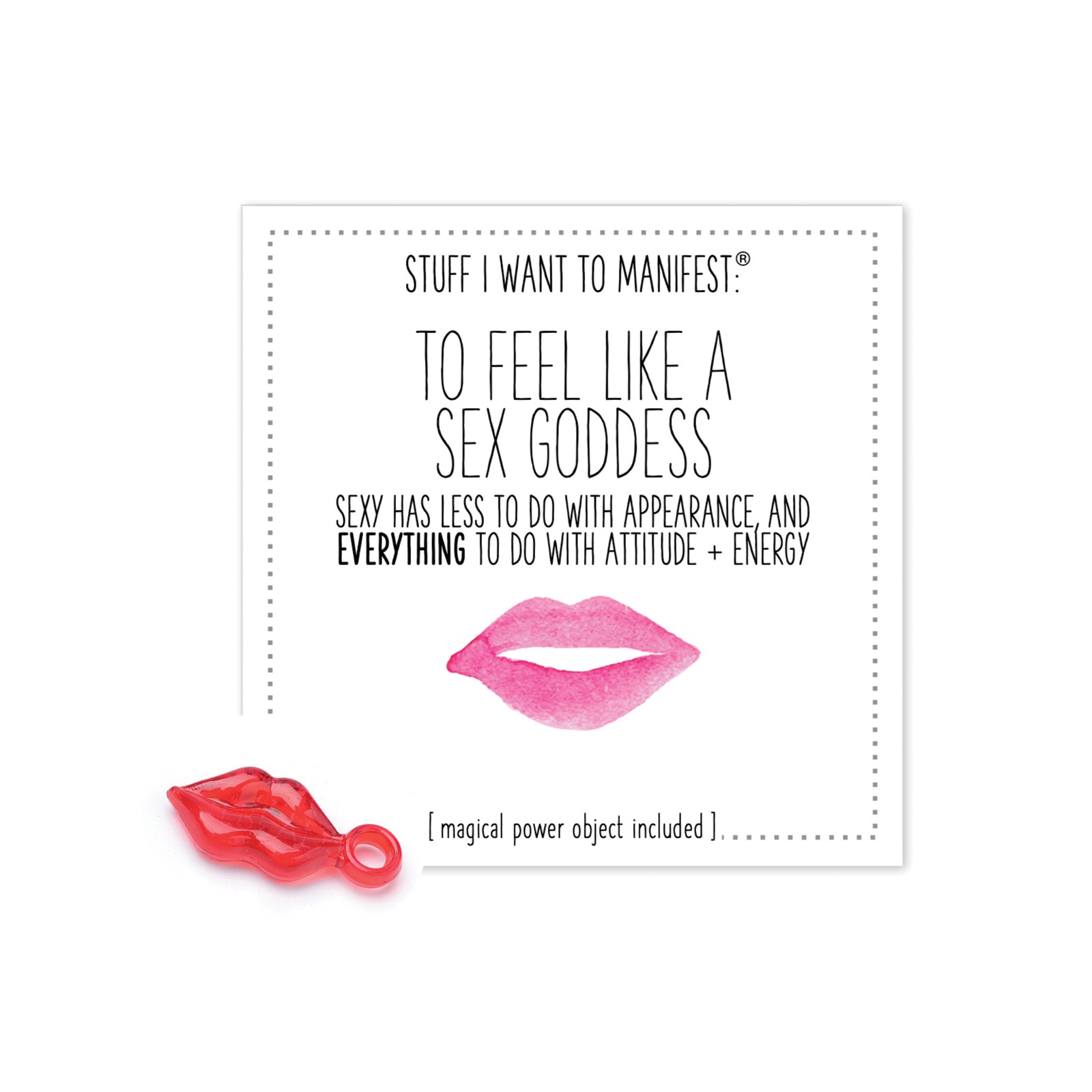 Warm Human Sex Goddess Mini Card Charm