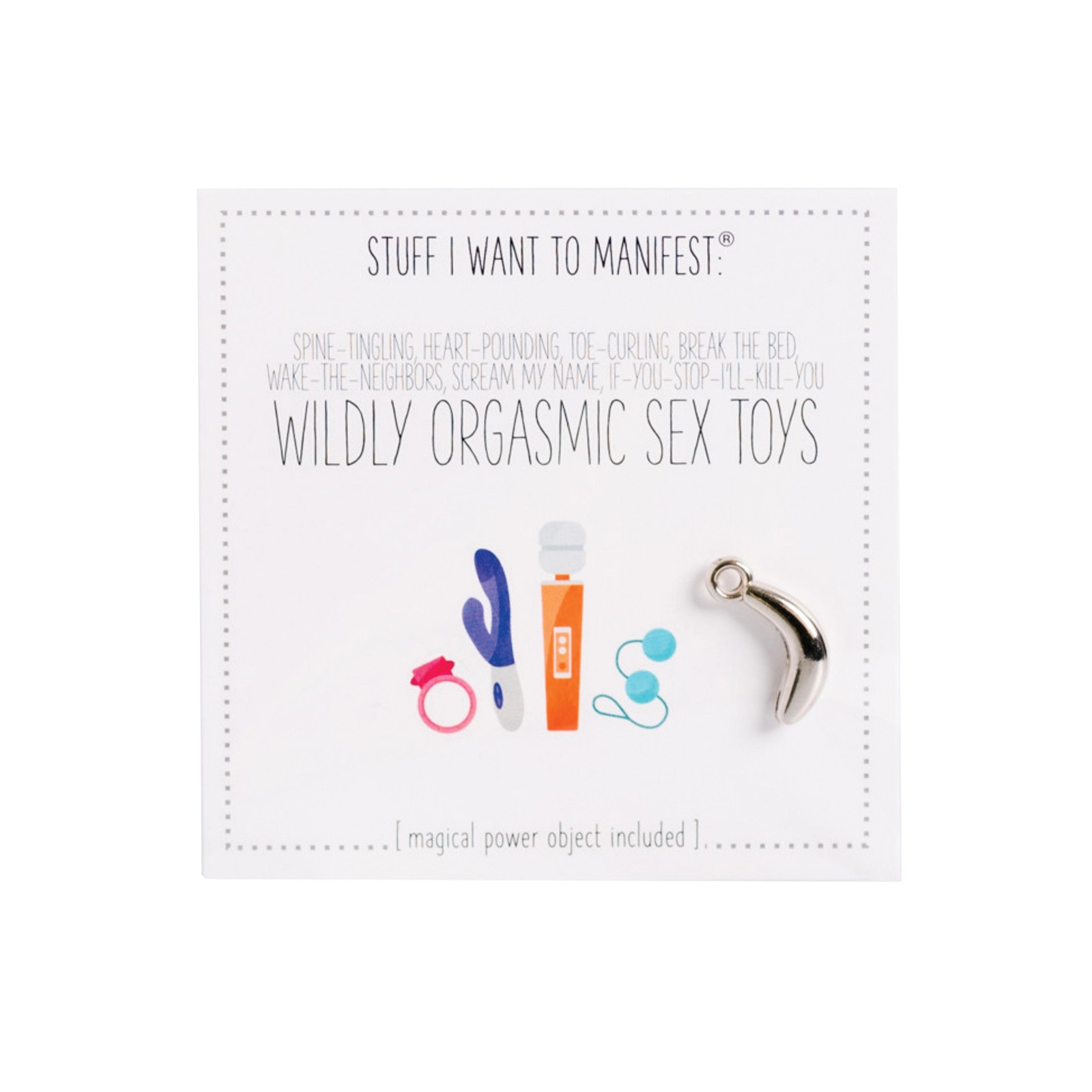 Warm Human Wildly Orgasmic Mini Card Charm Sex Toy