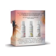 Wicked Sensual Care Tropical Trio Travel Size Flavored Lubes - Indulge in Flavor