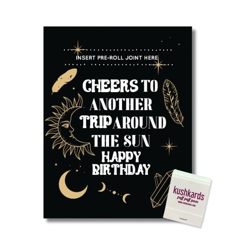 Cheers to Another Trip Around the World Greeting Card Matchbook