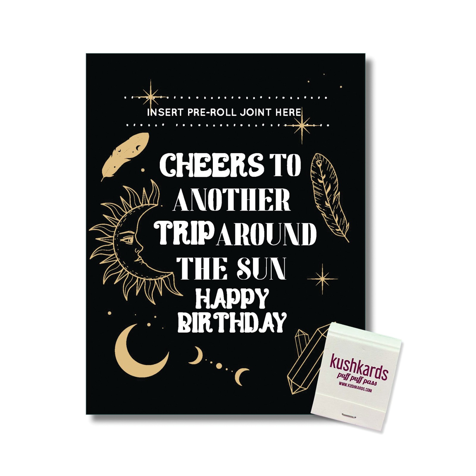 Tarjeta de Felicitación Cheers to Another Trip Around the World con Cerillo