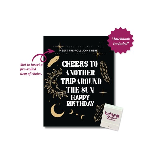 Cheers to Another Trip Around the World Greeting Card Matchbook