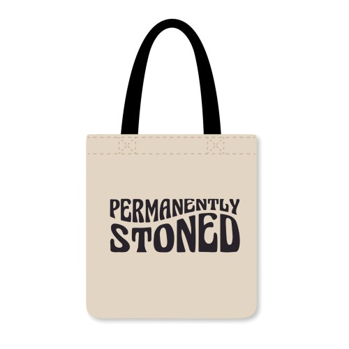 Permanently Stoned Reusable Tote - Black/White