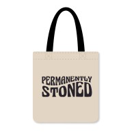 Permanently Stoned Reusable Tote - Black/White