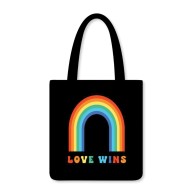 Love Wins Reusable Shopping Tote for Stylish Adventures