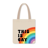 Bolsa Reutilizable This Is Gay Rainbow - Multicolor