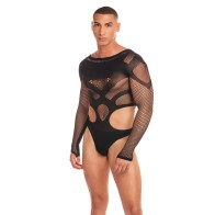 Bodysuit Rainbow Party Out of Orbit - Negro