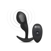 b-Vibe Plug Snug Control Remoto P-Spot - Negro