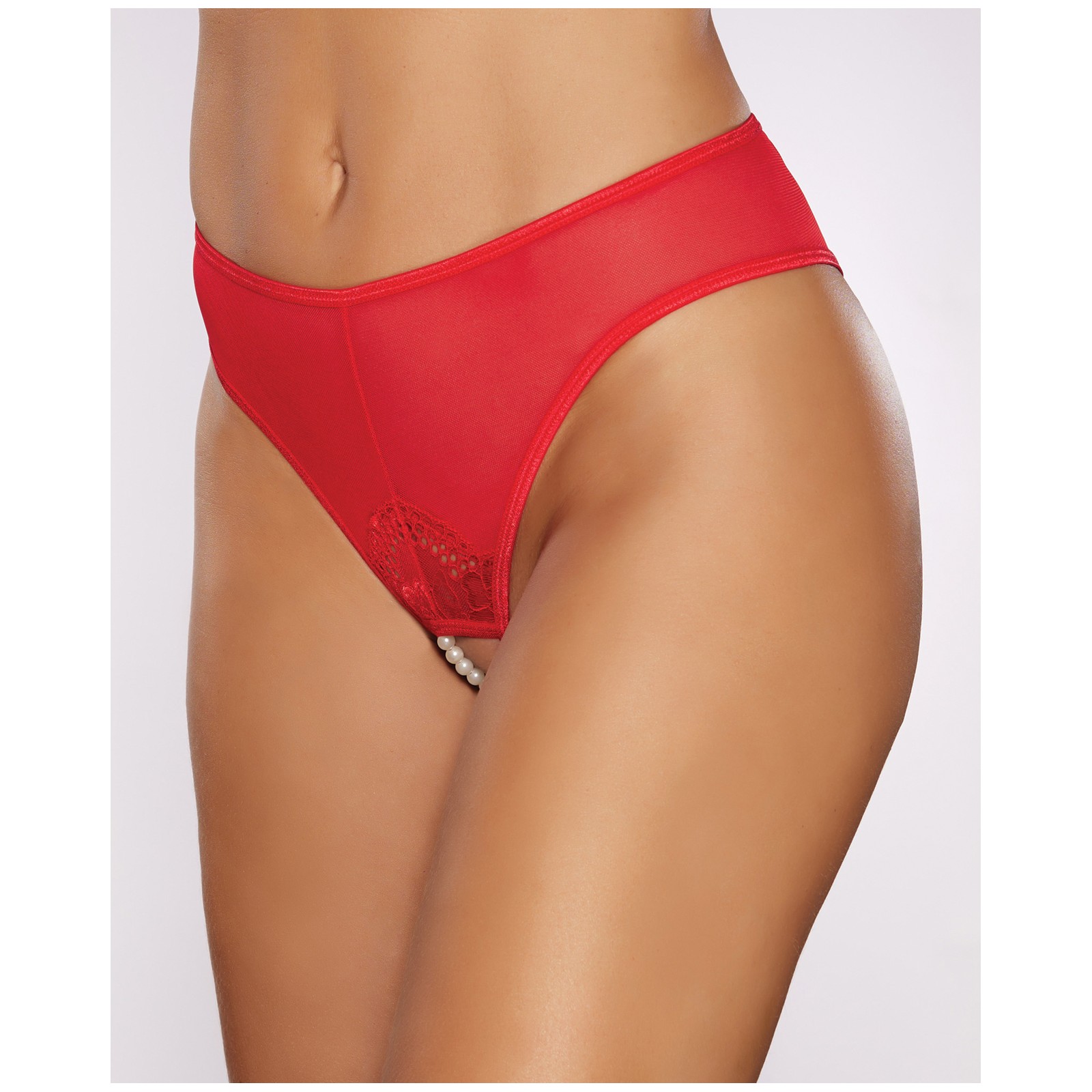 Allure Blushing Crotchless Panty - Elegant Seduction