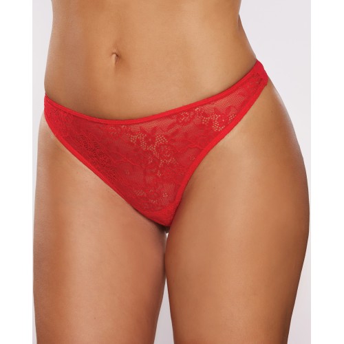 Allure Bow Thong Red O/S