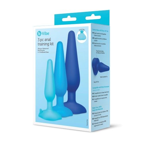 Kit de Entrenamiento Anal b-Vibe de 3 Piezas para Exploración Íntima