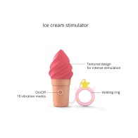 Love to Love Candice Ice Cream Cone Stimulator Raspberry Jolly