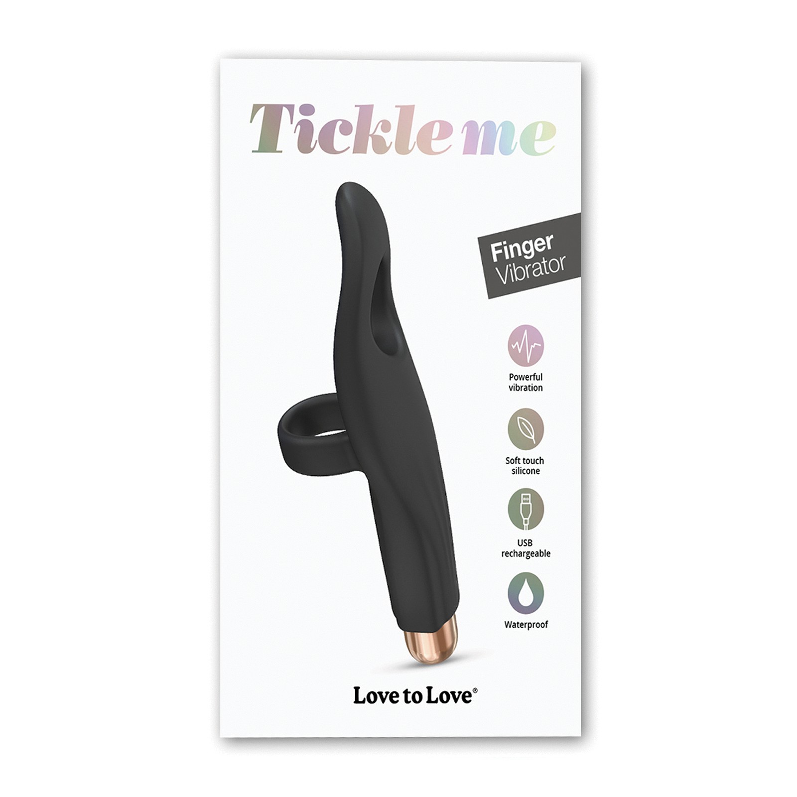 Vibrador Tickle Me para Dedo Ónix Negro