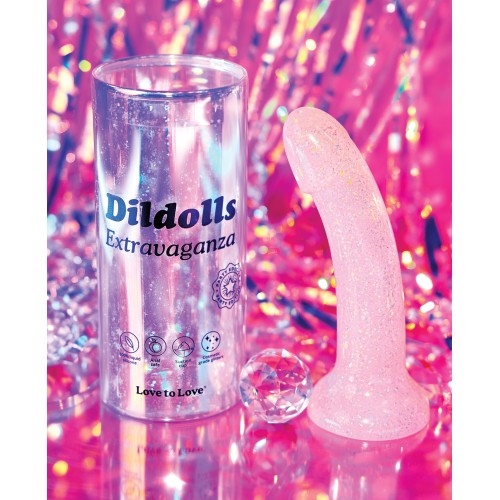 Dildo Curvado con Ventosa Dorado - Extravagancia de Placer