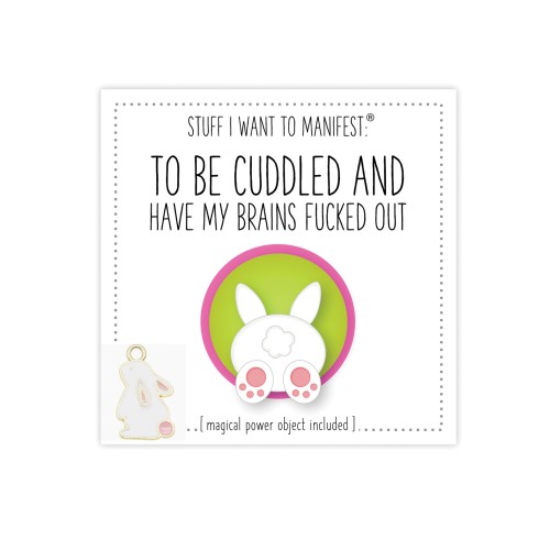 Warm Human To Be Cuddled Mini Card & Charm - Manifestation Tool