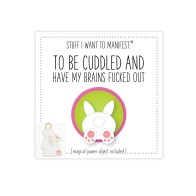 Warm Human To Be Cuddled Mini Card & Charm - Manifestation Tool