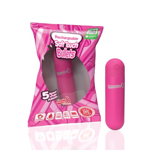 Soft Touch Rechargeable Bullet Vibrator - Pink